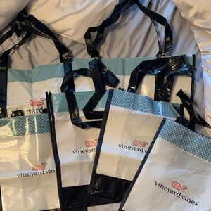 Vineyard Vines Blue and Black Tote Bag